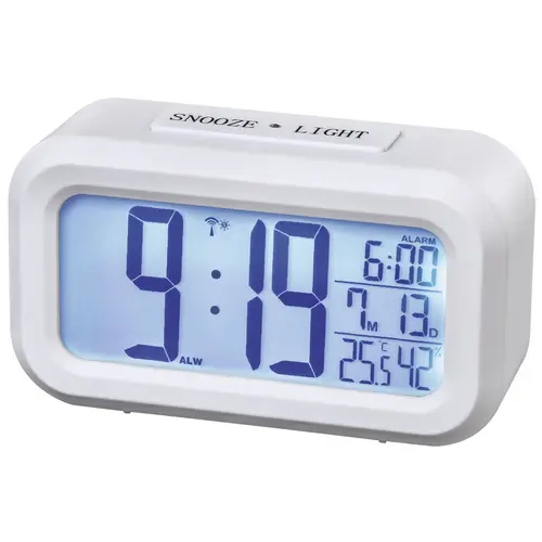 RC 660 Reloj despertador digital Blanco - Imagen 3