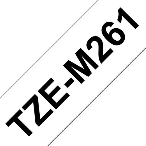 TZE-M261 cinta para impresora de etiquetas Negro sobre blanco - Imagen 1
