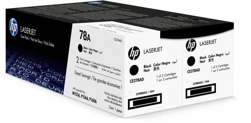 Pack de ahorro de 2 cartuchos de tóner original LaserJet 78A negro - Imagen 11