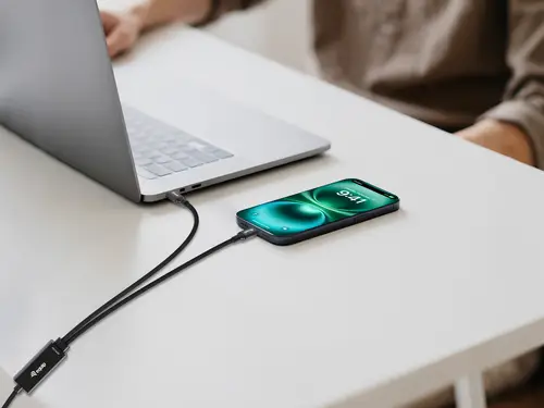 128895 cable USB USB 2.0 1,5 m USB C 2 x USB C 0,48 Gbit/s 140 W Negro - Imagen 4