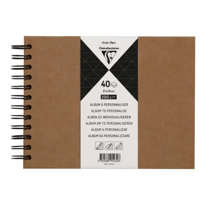 95432C cuaderno y block 40 hojas Marrón