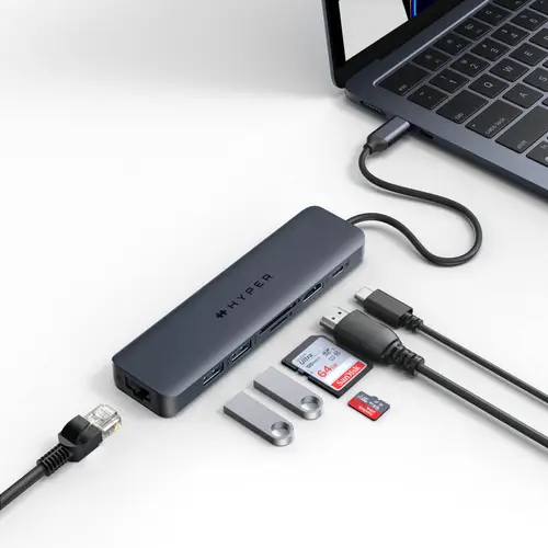 HD4003GL base para portátil y replicador de puertos USB Tipo C Azul - Imagen 2