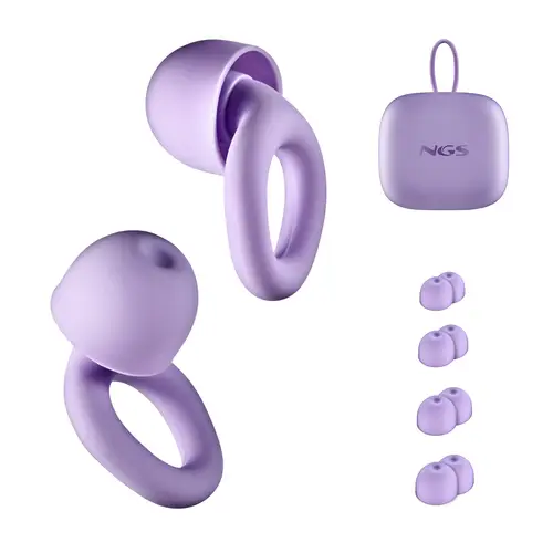 NOON PURPLE Tapón para oídos reutilizable Púrpura - Imagen 7