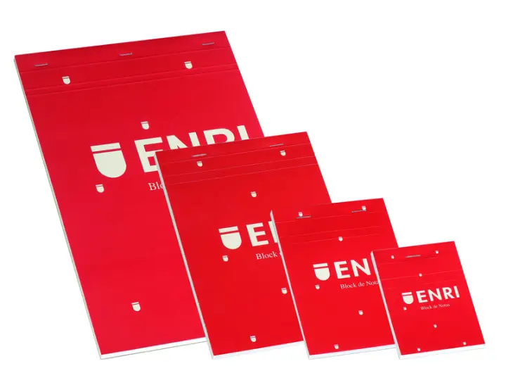 Bloc Grapado Tapa Blanda A5 80 Hojas Liso Rojo 100102716