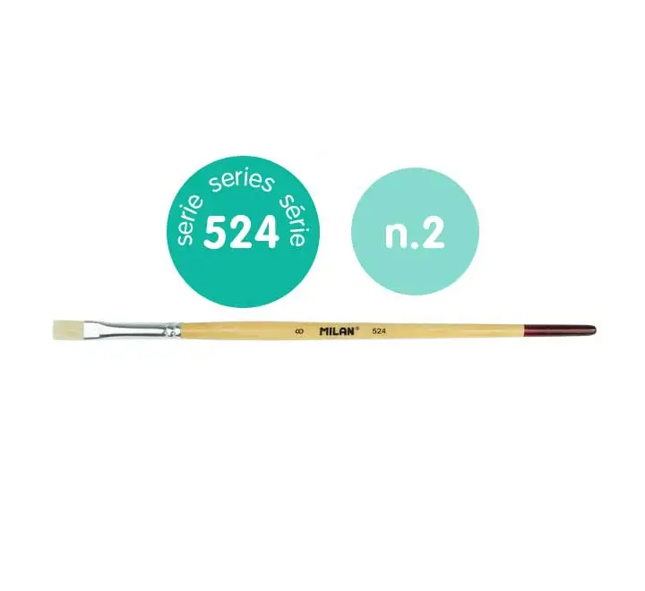 PINCEL MILAN 524 P.PLANA M.CORTO Nº2 0452402