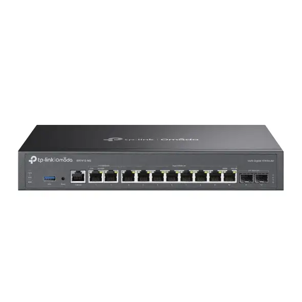 Omada ER7412-M2 router 2.5 Gigabit Ethernet, Gigabit Ethernet Neg..