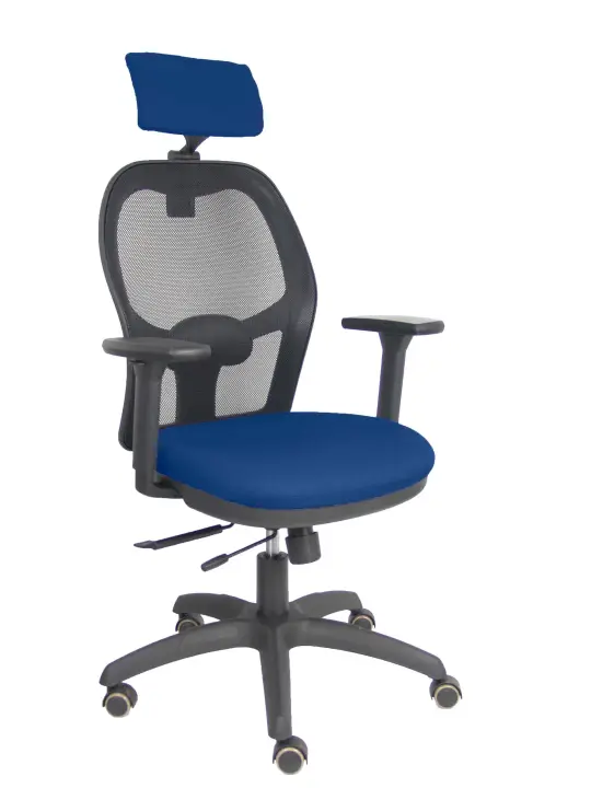 Silla Jorquera traslack malla negra asiento bali marino brazos 3D cabecero regulable