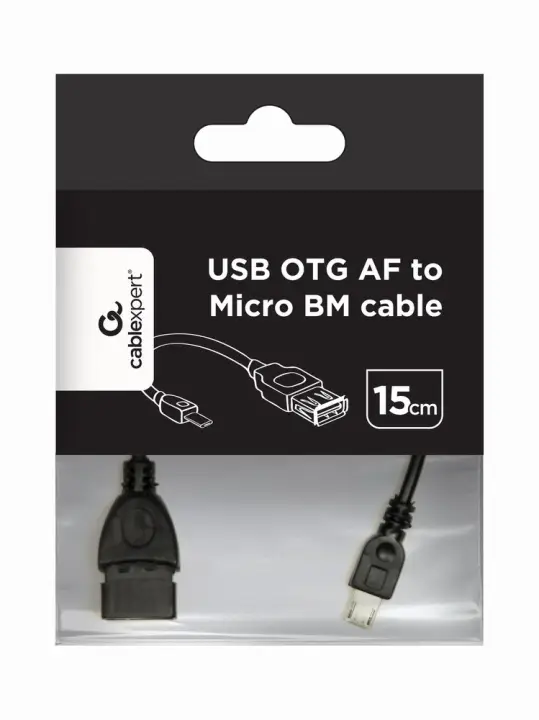 USB A - Micro-USB B, 0.15m cable USB USB 2.0 0,15 m Negro