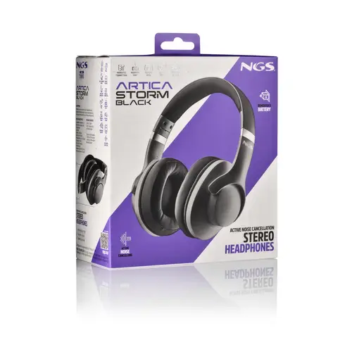 ARTICA STORM BLACK Auriculares Inalámbrico y alámbrico Diadema Llamadas/Música/Deporte/Uso diario Bluetooth Negro - Imagen 5