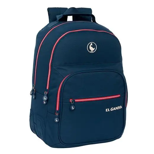SAFTA MOCHILA DOBLE ADAPTABLE CARRO EL GANSO CLASSIC 20L AZUL