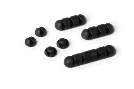 Cavoline Clip Mix Escritorio Soporte para cables Negro
