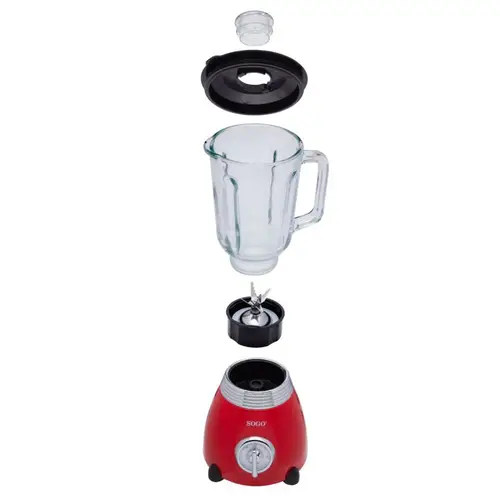 BAT-SS-5560 licuadora Batidora de vaso 500 W Rojo - Imagen 3