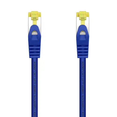 Cable De Red Latiguillo RJ45 LSZH Cat.7 600 MHz S/FTP PIMF AWG26, Azul, 2.0 m - Imagen 1