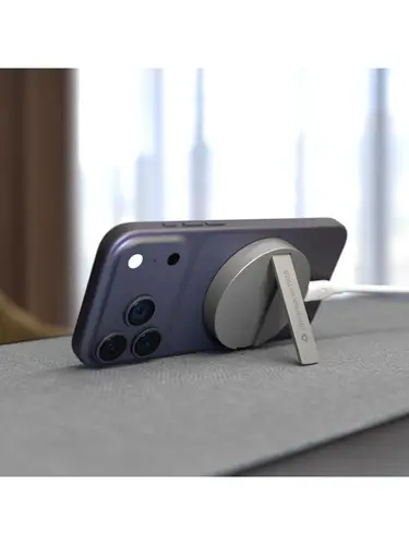 CH15WLAL7263 cargador de dispositivo móvil Smartphone Gris USB Cargador inalámbrico Carga rápida Interior - Imagen 5