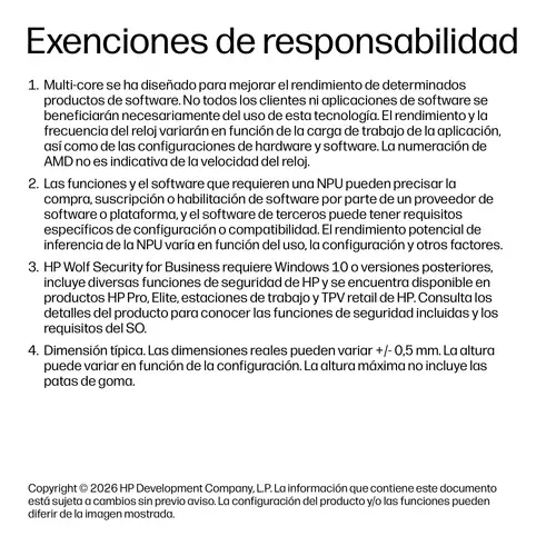 DU1C6AT ordenador portatil AMD Ryzen 7 250 Portátil 40,6 cm (16") WUXGA 32 GB LPDDR5x-SDRAM 512 GB SSD Wi-Fi 7 (802.11be) Windows 11 Pro Plata - Imagen 12