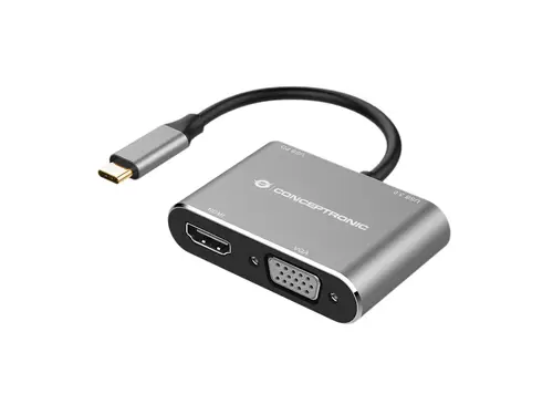 DONN16G base para portátil y replicador de puertos Alámbrico USB 3.2 Gen 1 (3.1 Gen 1) Type-C Negro, Plata - Imagen 2