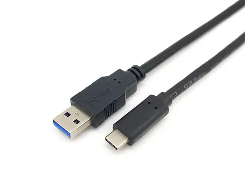 128344 Cable USB 3.2 Gen 1 C a A , M/M , 2,0m, 5Gbps, Negro - Imagen 1