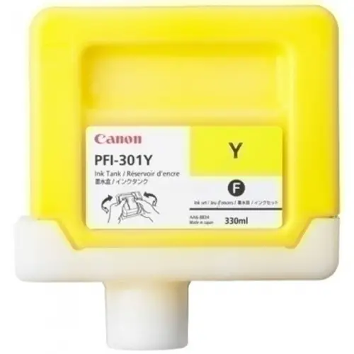 CART.IJ.CANON PFI-301Y AMARILLO PIGMENTA