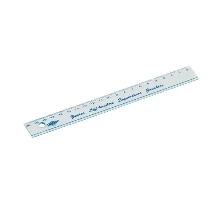 REGLA ESCOLAR FAIBO 20CM ZURDOS