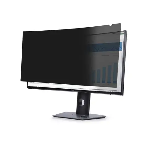 Filtro de Privacidad para Monitor Dell P3424WE Curvo Ultrawide 21:9 - de Doble Cara - Protector de Pantalla para Ordenador - TAA - Imagen 1