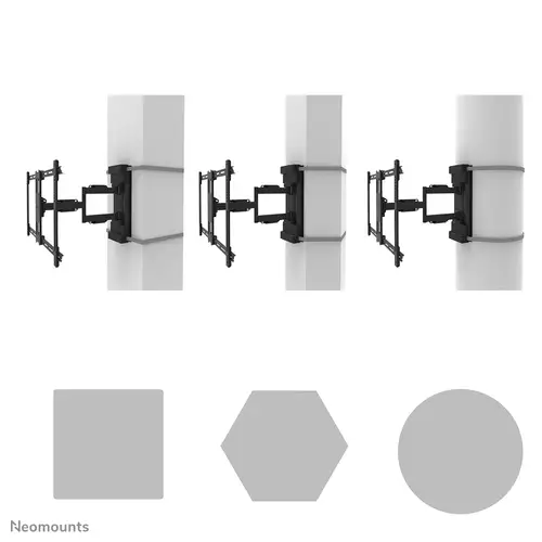 WL40S-910BL16 Soporte de TV para columna 40-70" - movimiento completo - diá. 25-100 cm - Imagen 10