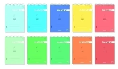 BLOCK PACSA PLASTIPAC ZURDOS PP Fº 80h C - Pack de 5 unidades 16561 - Colores no elegibles