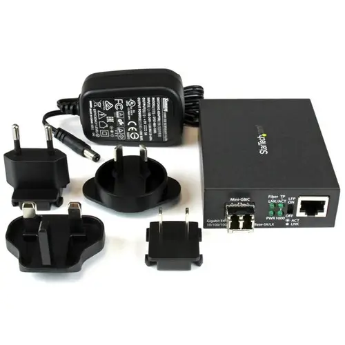 Conversor Compacto de Medios Ethernet Gigabit a Fibra Multimodo LC - 550m - Imagen 5