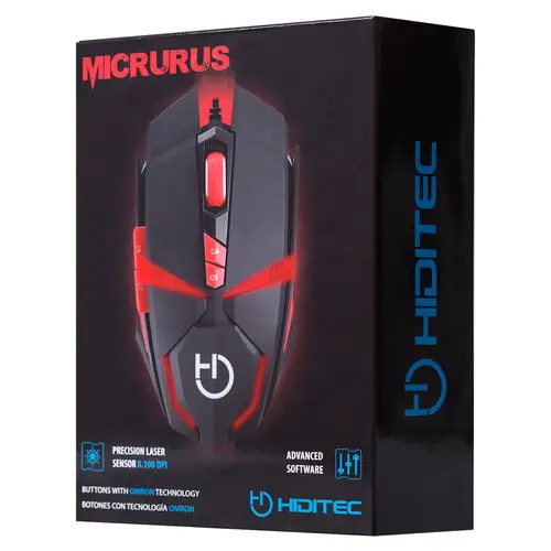 MICRURUS ratón Juego mano derecha USB tipo A Laser 8100 DPI - Imagen 5