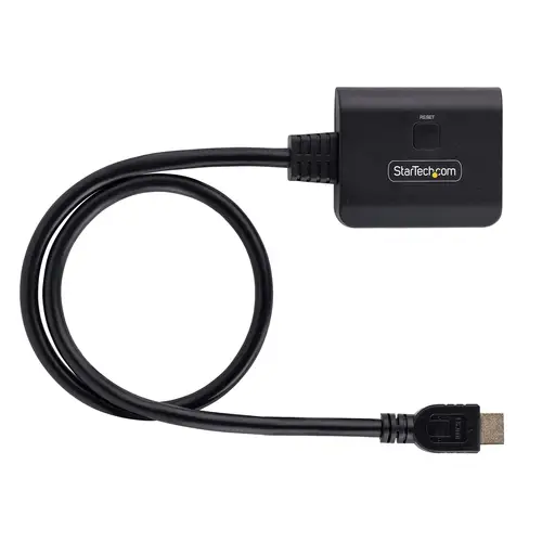 Divisor HDMI de 2 Puertos - Multiplicador HDMI 2.0 de 2 Puertos 4K60 - Splitter HDMI 2 Puertos de Entrada 1 de Salida - HDR/HDCP con Cable HDMI Incorporado de 50cm - Imagen 5
