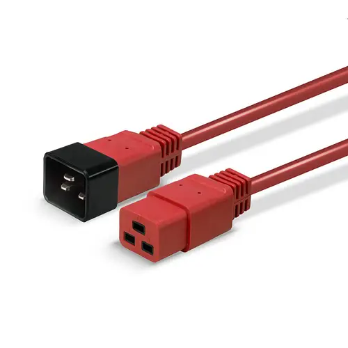 30123 cable de transmisión Rojo 1 m C19 acoplador C20 acoplador - Imagen 5