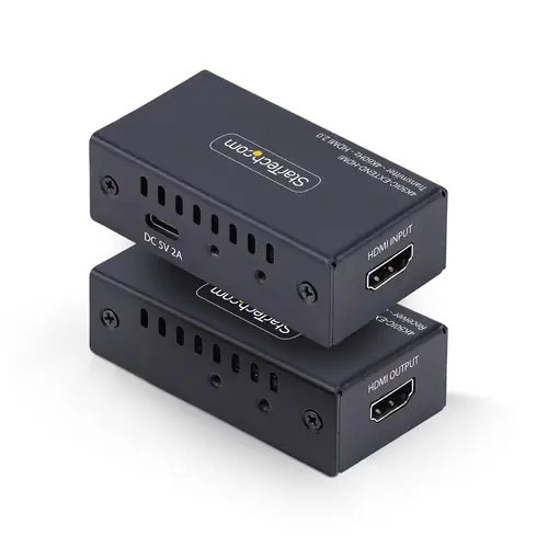 4K50IC-EXTEND-HDMI extensor audio/video Transmisor y receptor de señales AV Negro - Imagen 2