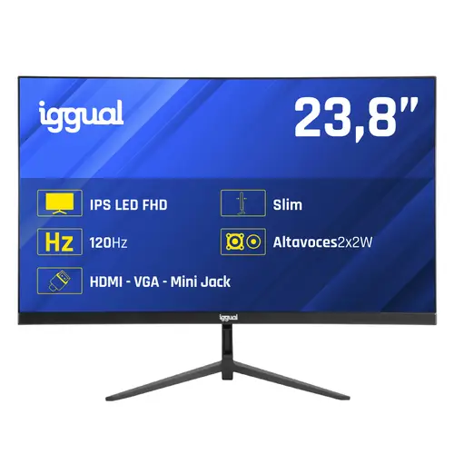 Monitor 24" 1ms FHD 120Hz VGA HDMI DP MM - Imagen 1