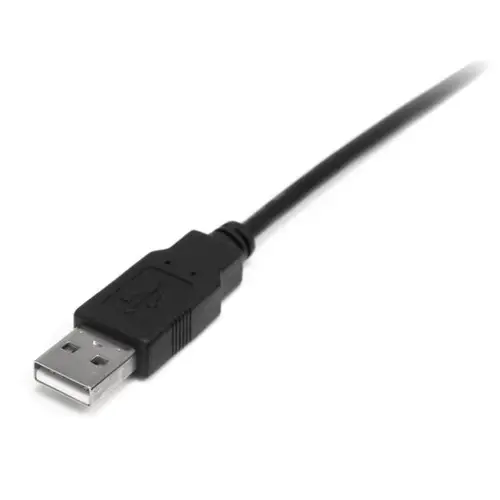 Cable USB de 1m para Cámara - 1x USB A Macho - 1x Mini USB B Macho - Adaptador Negro - Imagen 2