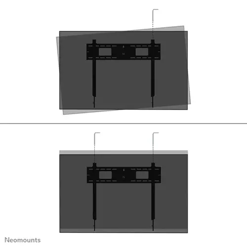 WL35-750BL18 Soporte de pared robusto 43-98" - inclinable - bloqueable - instalación rápida - TÜV - Imagen 11