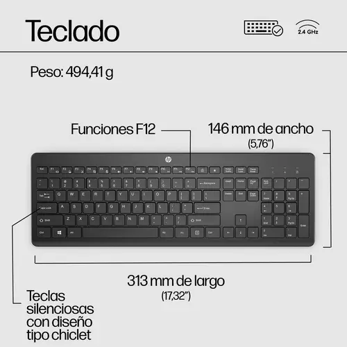 Teclado inalámbrico de 230 - Imagen 3