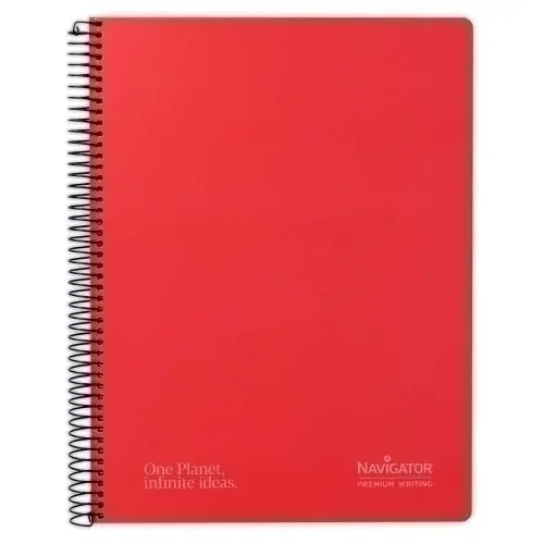 CUAD NAVIGATOR A4 80H 80GR 4X4 ROJO