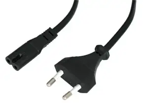 30423 cable de transmisión Negro 5 m CEE7/16 C7 acoplador