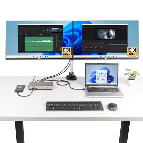 Docking Station USB4 para 3 Monitores 4K60 HDMI o DisplayPort - Dock USB Tipo C - Hub USB de 6 Puertos - Red Ethernet de 2,5GbE - PD 100W - Carga de Portátiles de 100W - sin Controladores - Imagen 8