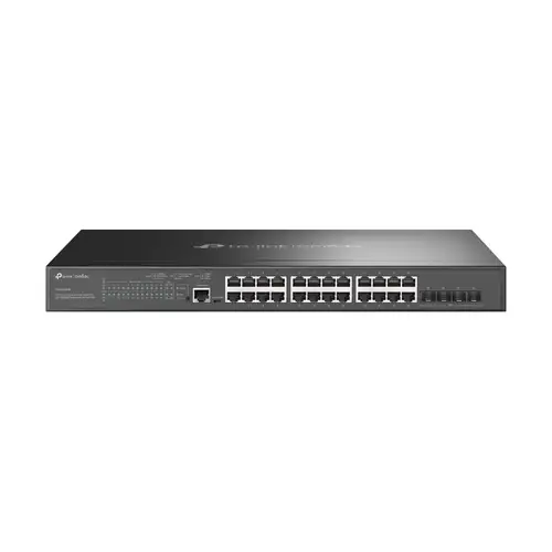 Omada SG3428XMP switch Gestionado L2+ Gigabit Ethernet (10/100/1000) Energía sobre Ethernet (PoE) 1U Negro - Imagen 1