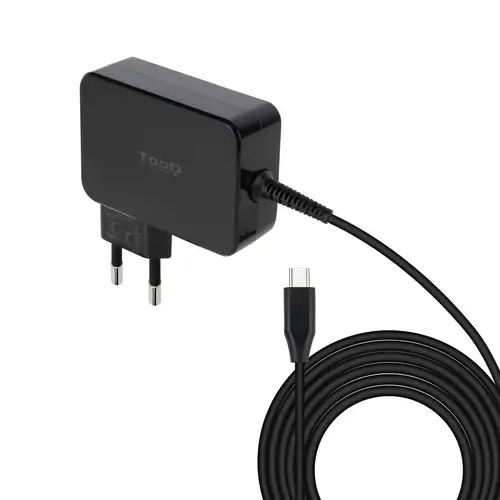 Cargador de portátil GAN USB-C PD3.0 90W, Negro - Imagen 1