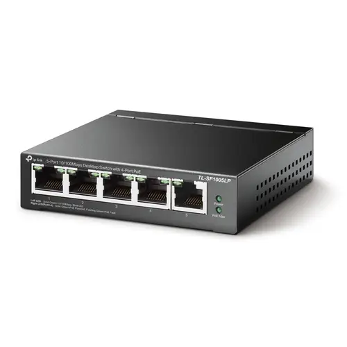 TL-SF1005LP switch No administrado Fast Ethernet (10/100) Energía sobre Ethernet (PoE) Negro - Imagen 2