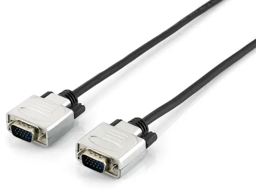 118861 cable VGA 3 m VGA (D-Sub) Negro, Plata - Imagen 1