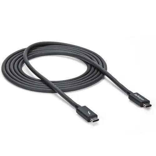 Cable Thunderbolt 3 Pasivo de 2m - 20Gbps - PD 100W - Vídeo 4K - Cable Thunderbolt - Certificado Thunderbolt - Compatible con USB4 / Modo Alt DP - Thunderbolt 4 - USB 3.2 - USB-C - Imagen 5