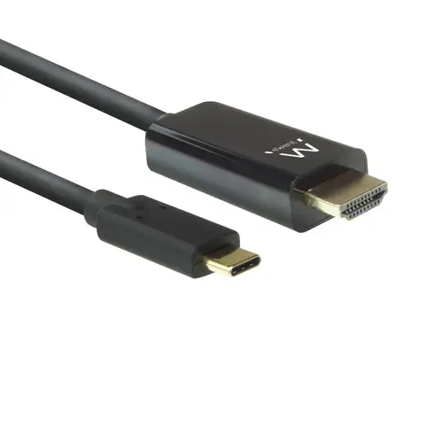 EW9824 adaptador de cable de vídeo 2 m USB Tipo C HDMI tipo A (Estándar) Negro - Imagen 1