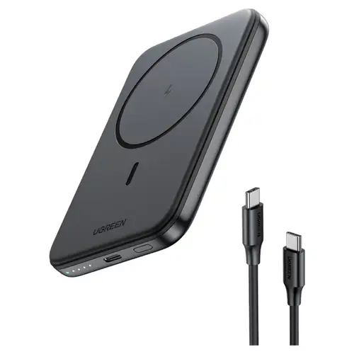 25207 batería externa 5000 mAh Cargador inalámbrico Negro - Imagen 1