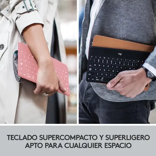 920-010043 teclado para móvil QWERTY Español Bluetooth Blanco - Imagen 6