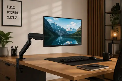 EW1492 soporte para monitor 86,4 cm (34") Escritorio Negro - Imagen 2