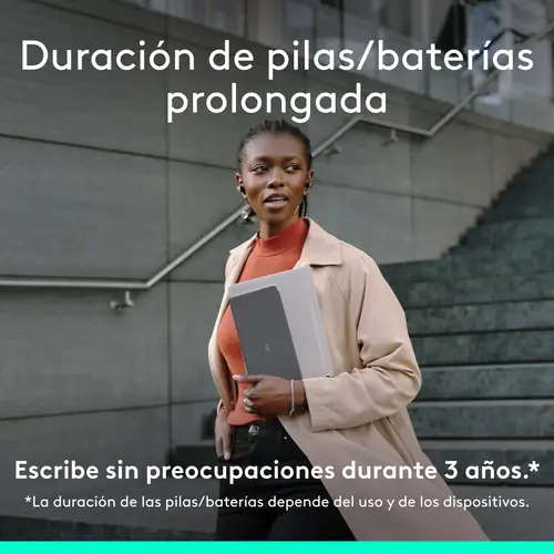 Keys-To-Go 2, teclado inalámbrico portátil para iPad con tapa integrada, estilizado y compacto, para iPad, iPhone, Mac y Apple TV, para alternar fácilmente entre dispositivos, Grafite - Imagen 8