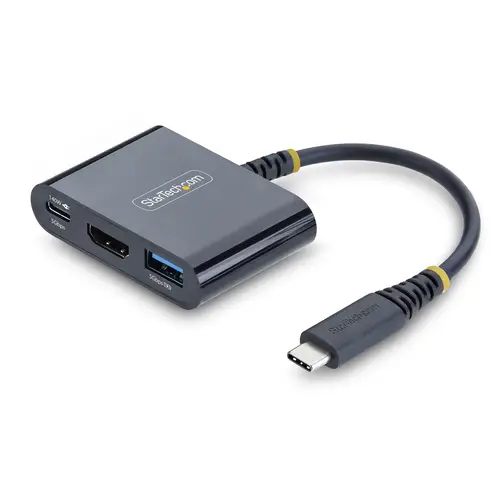 Dock Hub Multipuertos USB Tipo C a HDMI - Adaptador Multipuertos USB-C a HDMI - Carga de 140W - Hub Ladrón USB de 5Gbps - HDMI 4K60Hz - Para MacBook / Dell / Thinkpad / HP / iPad - Negro - Imagen 1