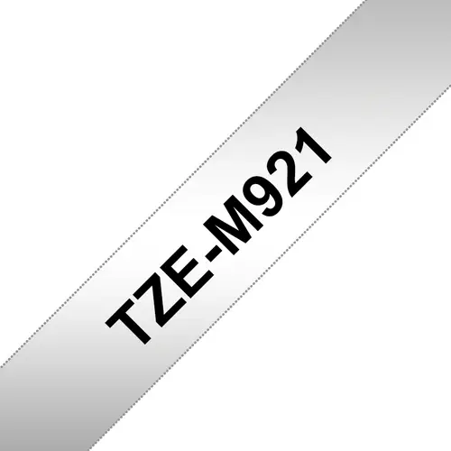 TZE-M921 cinta para impresora de etiquetas Negro sobre metálico - Imagen 1
